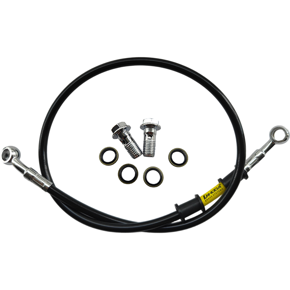 28°-28° Black Braided Stainles - đánh giá và giá Motorcycle Brake Cable