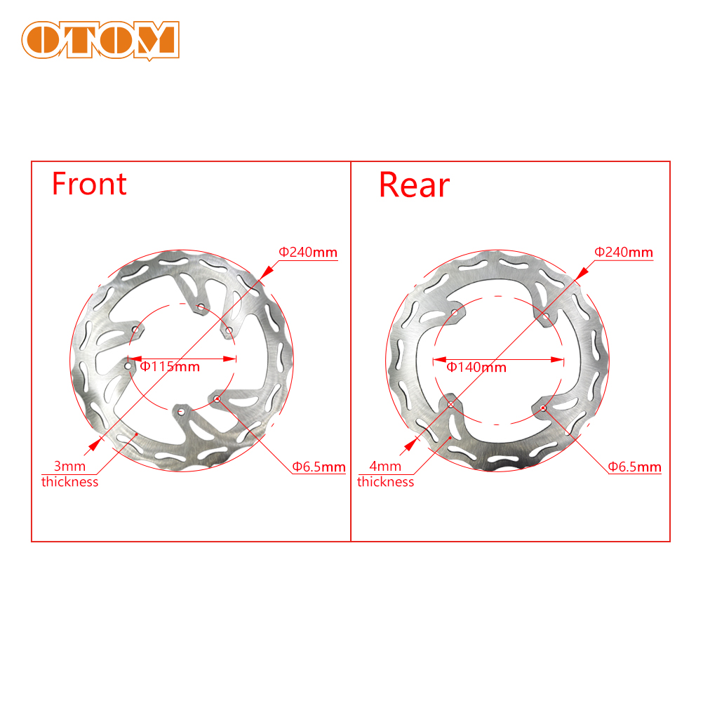 240mm Motorcycle Front Rear Br - đánh giá và giá Brake Rotor
